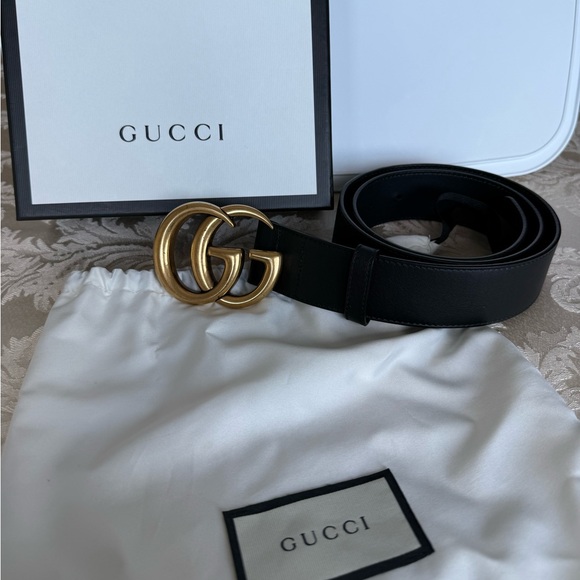 Gucci GG Marmont Leather Belt - Picture 2 of 7